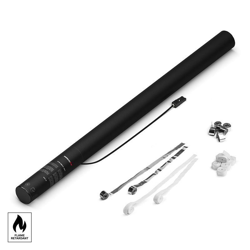 Konfettikanon - Metallisk Streamers - Elektrisk Konfettirør 80cm