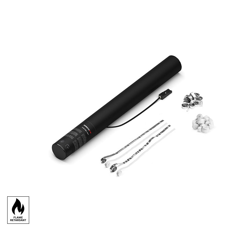 Konfettikanon - Metallisk Streamers - Elektrisk Konfettirør 50cm